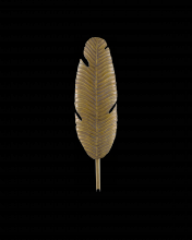 Currey 5000-0127 - Tropical Brass Leaf Wall Sconce