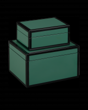 Currey 1200-0906 - Green Lacquer Box Set of 2