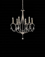 Currey 9890 - Crystal Lights Small Silver Chandelier