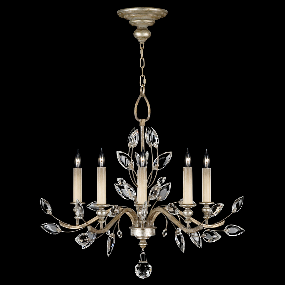 Crystal Laurel 32"W Round Chandelier